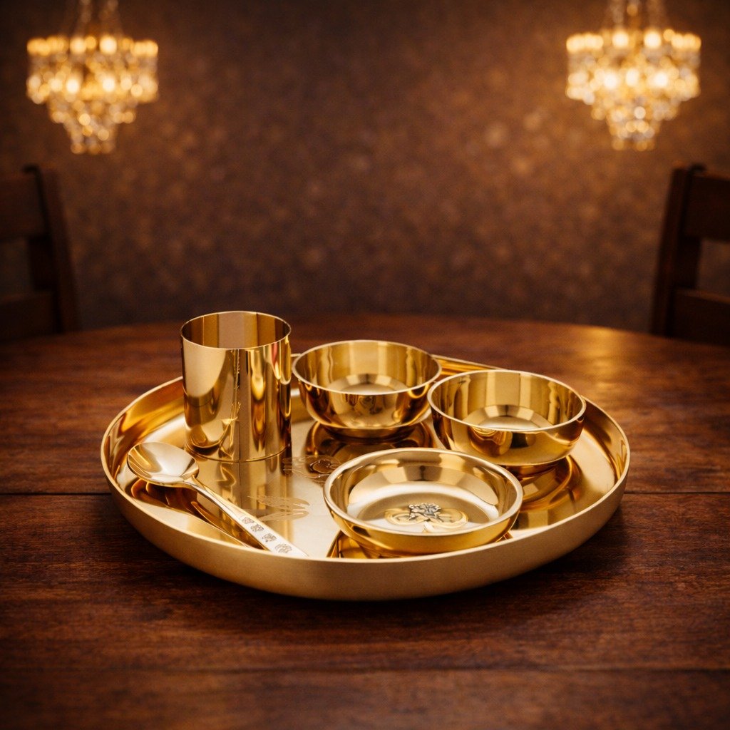 Brass Ganesh Idol - 3 inch